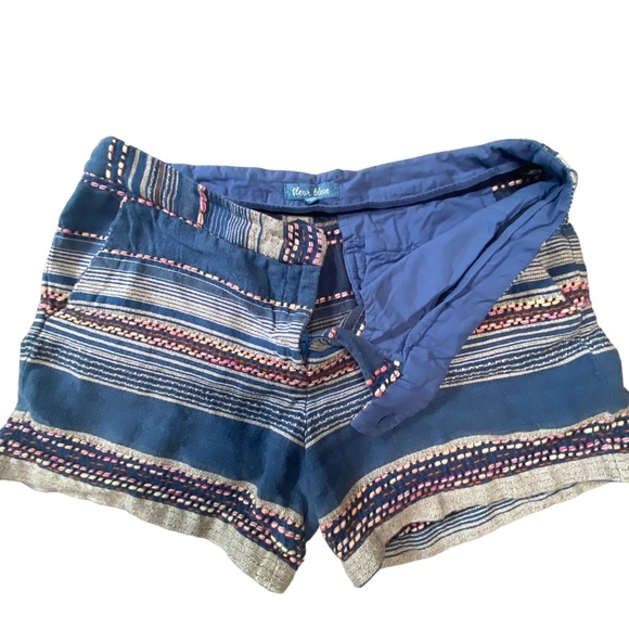 Fleur Bleue Serape Jacquard Textured Short 10 - Picture 2 of 11
